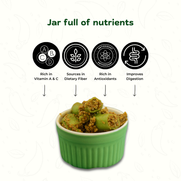 Green Chilli Stuffed Achar - Image 4