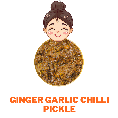 Ginger garlic chilli pickle - Desi Achar