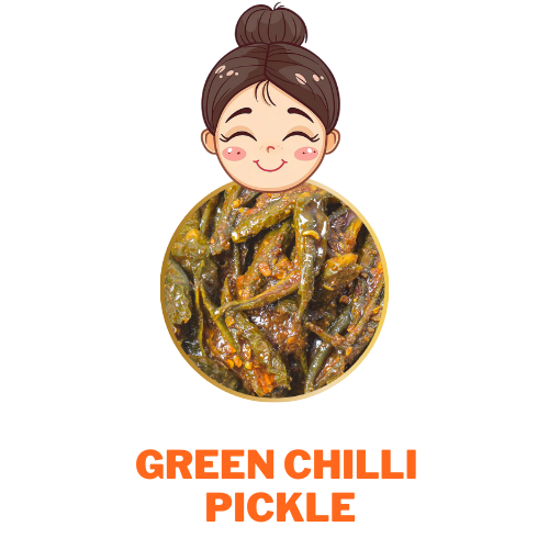 Green chilli pickle - Desi Achar